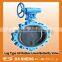 Al-bronze line-type soft seated Rubber lined DN400 worm gear operated EPDM seat center butterfly valve