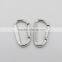 d shape aluminum carabiner hook