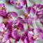 Colored artificial orchid silk flower head wholesale