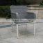 aluminum table top outdoor dining set, grey rattan outdoor dining chair and table