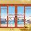 Decorative tempered glass wooden door and window