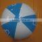 white and blue advertising inflatable beach balls for water sport