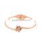 316L Stainless Steel Butterfly Bangles Bracelet Crystal Women Bracelets