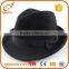 Custom Vintage Mens Fedora Felt Hats Black Wool Fedora Men Hat With Bow Supplier's Choice