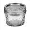 High quality 4oz Quilted Mason Glass Jar With Lid For Candle