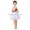 beautiful girl dance dress wholesale summer child kid dress red and white baby girl summer dres