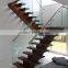 Custom Design Stainless Steel Tubular Glass Clear Stair Handrail