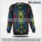 sublimation college crew neck sweatshirts for women with factory price