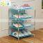 Corner stackable shoe rack