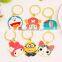Hot selling Top quality 3D metal cute famous cartoon animals shaped custom made keychain,promotional wholesale cheap keychain