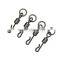 wholesale quality carp fishing Long body Q-shaped swing snap with solid ring