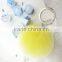 Good quality plush pom pom key chains for souvenir