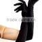 Black Wedding Gloves Bridal Gloves Satin Gloves