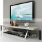Modern living room detachable white marble top tv stand