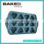 12 cup cake pan heart shape Muffin Pan carbon steel cupcake pan
