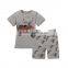 2016 baby night suit summer grey baby cotton suit