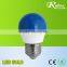 colour mini bulb140 degree glass led bulb e27 1W 2W 3W led colour mini bulb