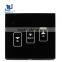 Smart touch light wall switch detector with touch screen microwave waterproof switch