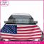 heat transfer printing polyester&spandex national flag custom car bonnet flag,wholeslae car hood cover for fans cheering