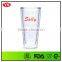 Customized large 24 oz double wall insulated clear tumbler