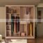 Scratch resistant wood sliding wardrobe closet for bedroom decoration