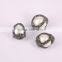 Round Freshwater Pearl Beads with Rhinestone, Mother Of Pearl Stone For Jewelry Making