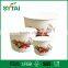 pe coated paper cup ice cream bowls withplastic and paper lid