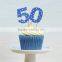 Cupcake Toppers Cake Picks 12 Blue Spotty Number Cupcake Toppers