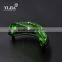 cylinder zinc alloy metal base green cabinet crystal handle