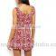 adult red jumpsuit women 2015 new print rayon jumpsuit custom printing one piece jumpsuit