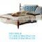 Mediterranean Style High Quality Korean Bed 1.5m and 1.8m of Fabric Bed Head Designs