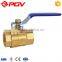 China made high quality bsp thread brass ball cock valve 2''