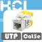 RJ45 8P8C ETL 180 Degree UTP Super Cat 5e Modular Keystone Jack