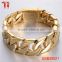 High quality men's bracelet 2016, fashion gold plated chain bracelet, wholesale new products bracelet