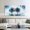 Hot Selling New Designs Modern Abstract Blue Tree Canvas Painting