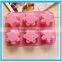 6 Cubes Snowflake Shape Mold Silicone Soap Mold Pink Cake DIY Mold