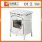 Enamel wood stove type cast iron wood burning stove with glass ceramics