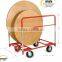 Raymond style vinyl coating Round table Panel Mover ,panel carts