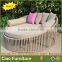 Outdoor sunbed fabric outdoor garden sofa round bed