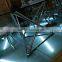 Glass Top Stainless Steel Base Dining Table and Chair AH126