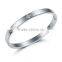 Wholesale New Style Woman Charm Bracelet Jewelry Silver Plated 316L Stainless Steel Gift Simple Design Bangles