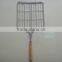 RH-BQ02 Outdoor BBQ Net Barbecue Mesh Handle Hand Grill Wire mesh