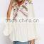 long bell sleevce stylish women tops latest saree blouse designs
