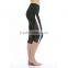 Women's Slim Mesh Active Yoga Running Capri Pants