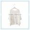 Half Sleeves V Neck Cotton Embroidery Breathable Fashion Lady Shirt