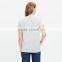 Modern ladies t-shirt print design linen amsterdam tee