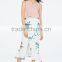 Pictures of Long and Tops Printed Floral Front Slit Skirts