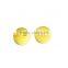 Resin Sewing Buttons Scrapbooking 2 Holes Round Yellow 6mm Dia