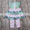 designer baby clothes girls flutter sleeve multilayer ruffle dress match dot print pants kids clothes children
