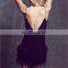 2016 European Design Spaghetti Strap Sexy Girls Tight Fringe Dress Dance NT6760